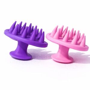 Scalp Massager Brush - Purple and Pink